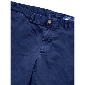 Vineyard Vines Breaker Flat Front Chino Pant Mens Size 36x34 navy